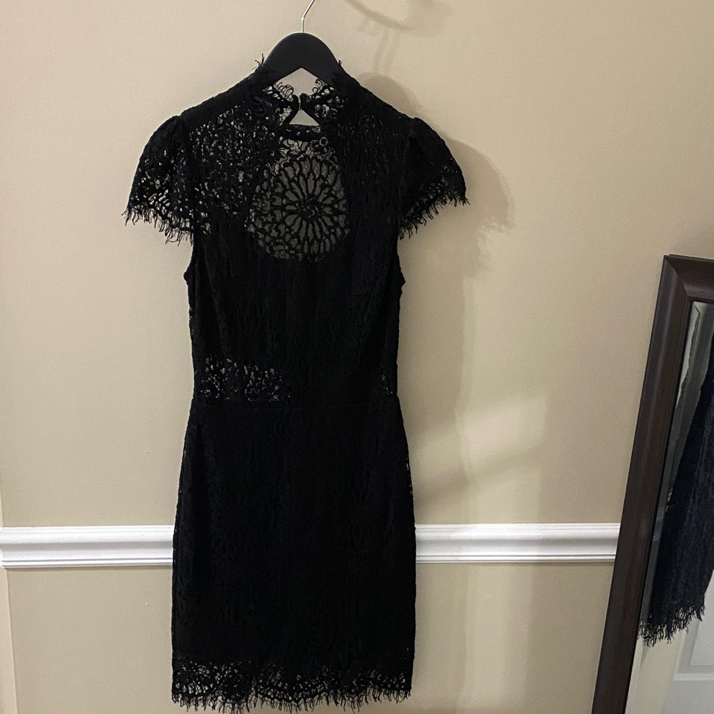 bebe Black Lace Mini Dress